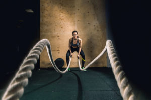 Women's Fitness -Battle Ropes